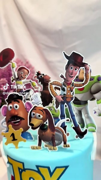 Cute Custom Toy Story Cake for First Birthday