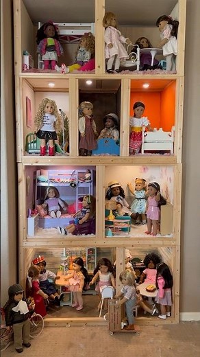 American Girl Doll House Tour! 4 Stories, 9 Rooms!