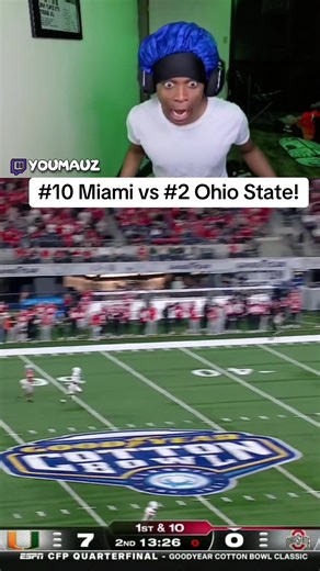 miami vs ohio st #miami #ohiostate #collegefootball #football #postseasonfootballtiktokcontest