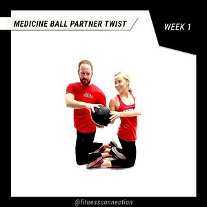 Partner up, we've got so much space for activities! We recommend the Medicine Ball Partner Twist which targets the shoulders, obliques and back. Come see our place for just $0 DOWN! https://fitnessconnection.com/join-now/ #FitnessConnection #MedicineBall #Couples #Workout #Valentines #Abs #Shoulders #Back #CleanerSaferBigger | Fitness Connection