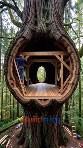 Nobody Expected This Tree to Become a Home #shorts