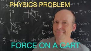 Physics Problem; Force to Push a Cart at Constant Velocity
