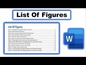 How to add list of figures in word | How to add table of figures in Microsoft Word
