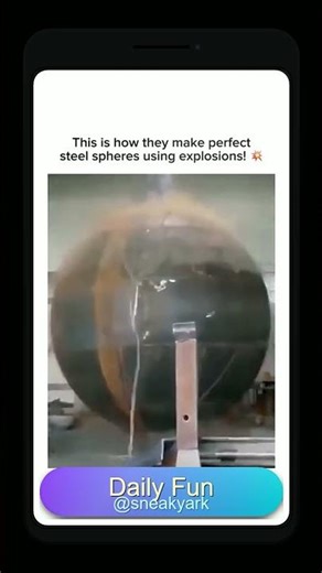 Science: Shaping Steel Spheres with Explosions!