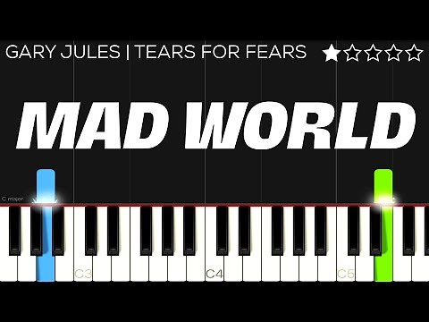 Mad World - Gary Jules (Tears For Fears) | EASY Piano Tutorial