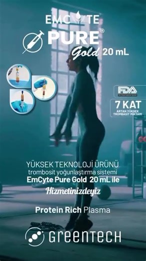 EMCYTE PURE®️ GOLD 20 ML Protein Zengin PlazmaFDA Onaylı