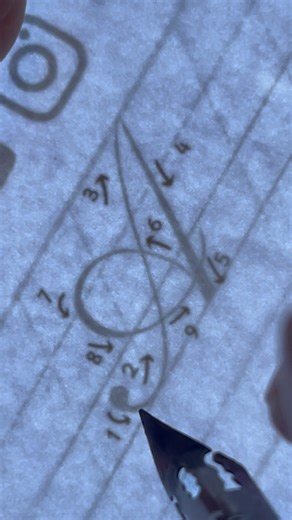 ❄️ 𝓢𝓷𝓸𝔀𝔂 𓂃✍🏻 | Practicing the uppercase letter A in Copperplate calligraphy using my beginner worksheet ✨ The worksheet shows detailed steps and is very... | Instagram