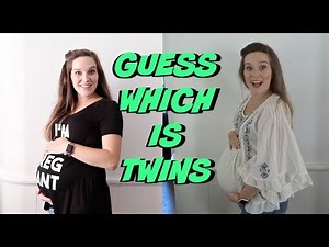 PREGNANCY PROGRESSION COMPARISON: GUESS WHICH IS TWINS