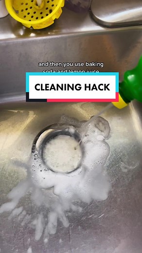 DIY Sink Cleaning Hack! Lemon & Baking Soda Chemical Reaction