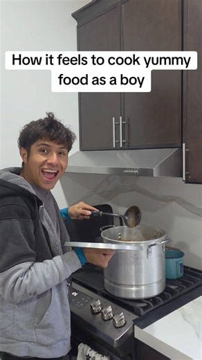 how it feels to cook yummy food as a boy