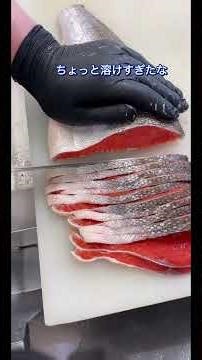 雑談しながら紅鮭を切る！ #fish #魚 #捌き方