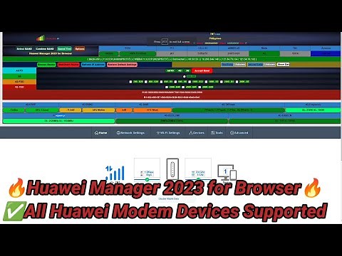 Huawei Manager 2023 for Browser (FREE Band Locking to Huawei Modems)
