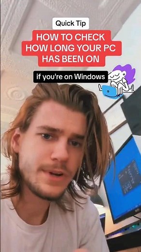 check your computer's uptime! then maybe turn it off 😅 #shorts #windows #computer #pc