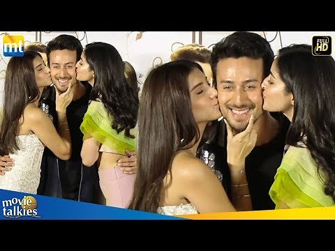 Ananya Pandey & Tara Sutaria KISSING Tiger Shroff At Student of the Year 2 Trailer Launch