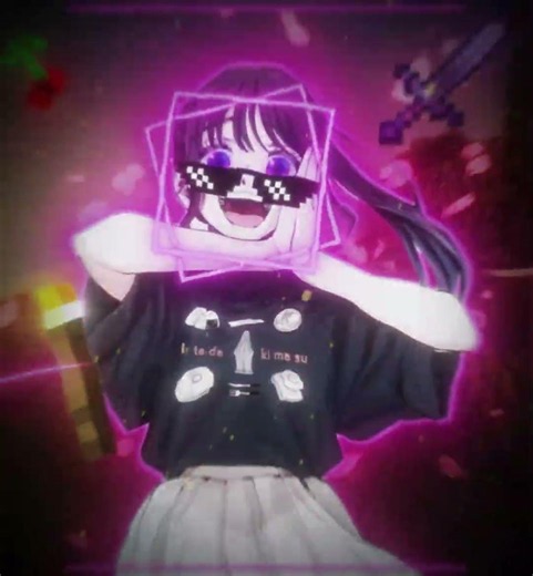 [ Minecraft Scuba Trend 🌹 ] ~ Waifu Mod (Kinda Mid Edit) || #animeedit #mangaedit #waifu #animegirl