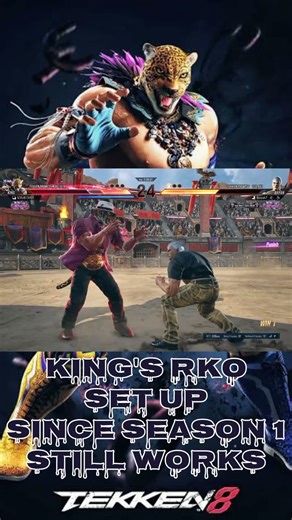 Tekken 8 King's RKO Set Ups #tekken8 #kingtekken #kingo2r #fgc #lilmajin #rko #wwe #tekken8combos