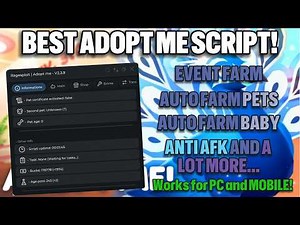 [BEST] Free Adopt Me Script | Roblox Auto Farm Script | Adopt Me Infinite Bucks