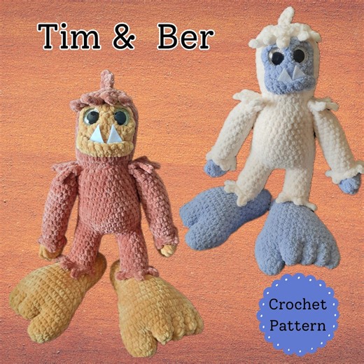 Bigfoot & Yeti Crochet Pattern | Tim-ber - Etsy