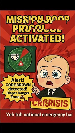 Boss Baby Day 11: Mission Poop Protocol Activated! 💩🔥 | Funny Baby Comic Strip #shorts #babyboss