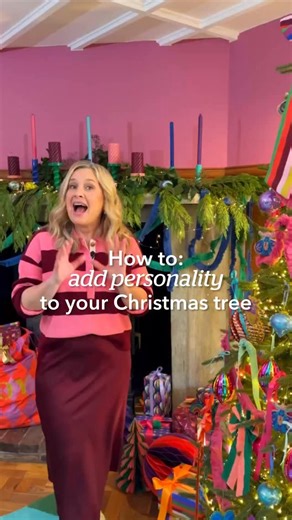Dunelm on Instagram: "Taking a ‘more is more’ approach to decking your halls this year? 🎄🎀✨​ From fairy lights to fringing, @SophieRobinsonInteriors shows us how to add personality to your tree with her mix & maximalist collection. ​ #TheHomeofHomes [Video description: Sophie Robinson decorating her Christmas tree with fairy lights, baubles, fabric trimming, paper honeycomb pompoms and wrapped gifts under the tree.] ​ Products featured: 1000 Warm White LED Compact String Lights - £25 Sophie Ro