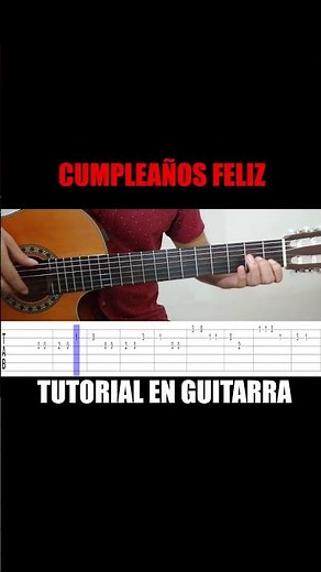🥳Como Tocar la MELODÍA de 🎁FELIZ CUMPLEAÑOS🎁 en Guitarra-(Tutorial FÁCIL para PRINCIPIANTES)🎂P5