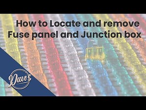 Locate and remove Fuse panel and Junction box (Bantam and Ikon only)