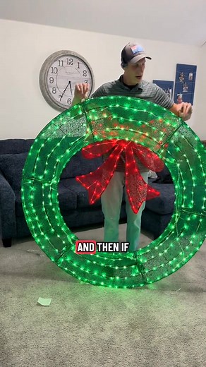 Bring Holiday Magic to Your Door with Our Pre-Lit Christmas Wreath! 🎄✨ Transform your home into the ultimate festive retreat with our stunning 60-inch Pre-Lit Christmas Wreath! With 400 warm white LEDs and a classic red bow, this wreath is sure to shine brightly and add a touch of holiday elegance to any door, garage, or balcony. 🌟 ✅ 60-Inch Grand Size – Makes a statement wherever you hang it ✅ 400 Warm White LEDs – Pre-lit and ready to glow, no setup required! ✅ Remote Control & Timer – Set i