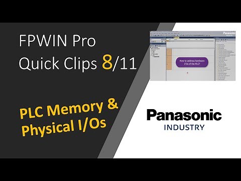 #8 FPWIN Pro 7: How to address PLC Memory & IOs?