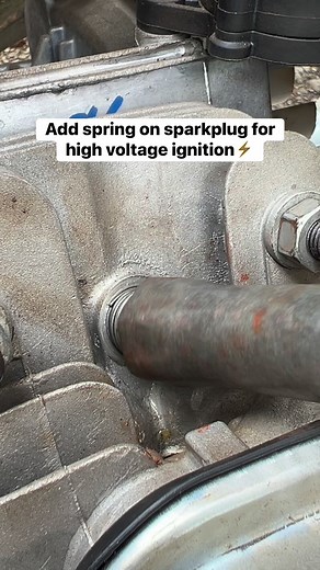 Add spring on sparkplug for high voltage ignition⚡️ #fbviralpost2025シ #fbreelsfypシ゚viralfbreelsfypシ゚viral #bjuneworks #trensingusa #fbreels #fbreelsvideo #trendingreelsvideo #everyonefollowers #trend #mechanic | Bjune Works