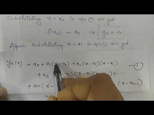 Newton's forward interpolation formula