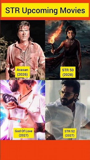 Silambarasan TR Upcoming Movies 2026–2028 | STR Massive Lineup #arasan #str #ytshorts