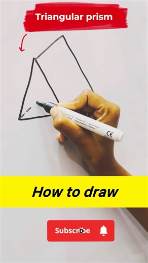 triangular prism #3DShapes #Geometry #Maths #Mathematics #MathShorts