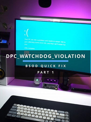 Quick Fix for DPC Watchdog Violation BSOD Error