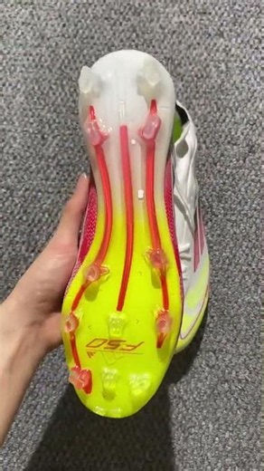 Adidas F50 Elite Mid FG Firm Ground Soccer Cleats - White/Vivid Yellow/Fiery Red