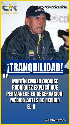 'COCHISE' RODRÍGUEZ HABLA TRAS HOSPITALIZACIÓN #colombia #ultimahora