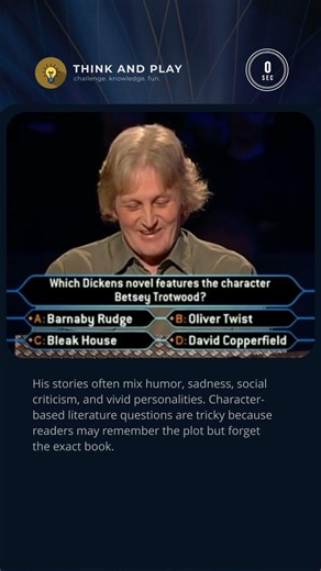 Can You Match This Dickens Character To The Right Novel? 📚 #quiz #millionaire #trivia #books #tvshow