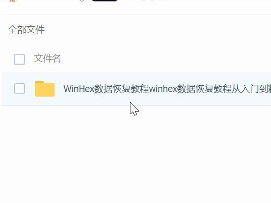 WinHex数据恢复教程winhex数据恢复教程从入门到精通