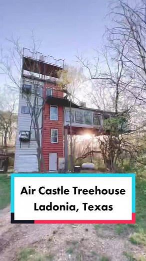 Air Castle Treehouse - Unique 6-story Container Home in Texas!