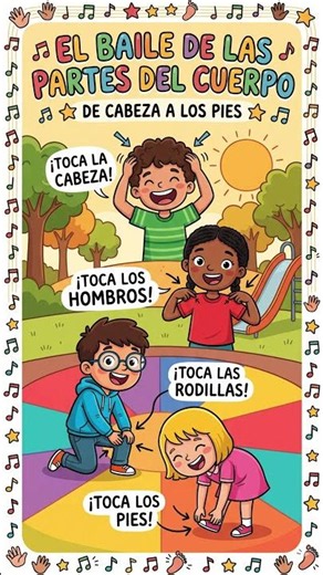 El Baile de las Partes del Cuerpo - De Cabeza a los Pies | Canciones Infantiles Para Bailar
