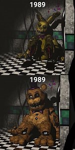 FNAF Springlock Animatronics over the years