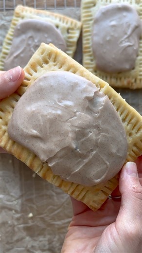 9.6K views · 66 reactions | Crisp Homemade Vegan Brown Sugar Cinnamon Pop Tarts!! With a flaky and buttery pastry dough and a warm brown sugar cinnamon filling, these homemade vegan pop tarts taste even better than you remember! Comment "pop tarts," and I'll DM you the recipe. Or head to my site and search for the full recipe. | The Banana Diaries | Facebook