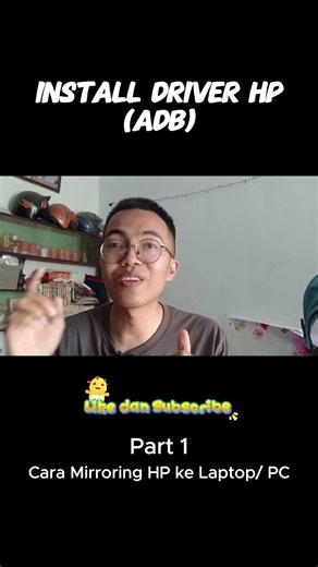 cara install adb untuk mirroring hp ke pc (wajib sebelum mulai!) #shortstips #mirroring