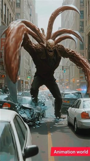 Giant Parasite Takes Over the City?! 😱 #horror