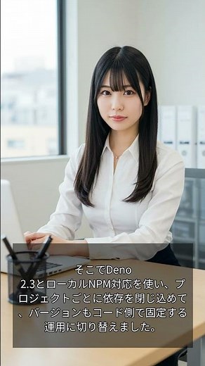 【厳しめIT女子が教える】Deno 2.3でローカルNPMを安全に使いこなすコツ