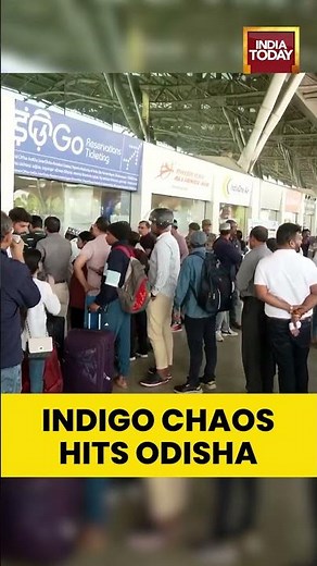 Chaos at Bhubaneswar Airport: Massive Queues as IndiGo Flights Delayed | India Today
