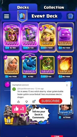 best elixir golem deck ! 🤯 | clash royale | #shorts #viralvideo #ytshorts #clashroyale