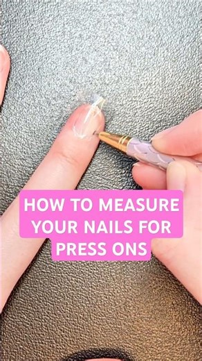 How to measure your nails for press on nails. #pressonnails #pressons #nailhelp