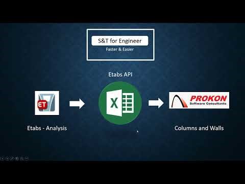 Etabs-Prokon. Using Excel file to read and transform internal forces for Columns.