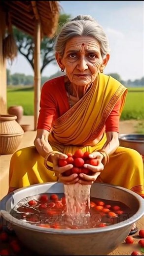 🍑🔥 dadi or lichi ka juice 😱💭 #viral #shorts