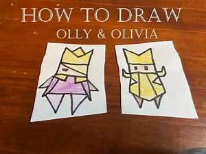 How To Draw: Olly & Olivia from Paper Mario The Origami King